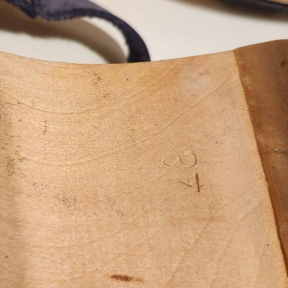 Swedish Hasbeens Blue Braided Leather Strappy Open Toe Clogs Sz.7/37 Ret. $269 - Picture 8 of 10